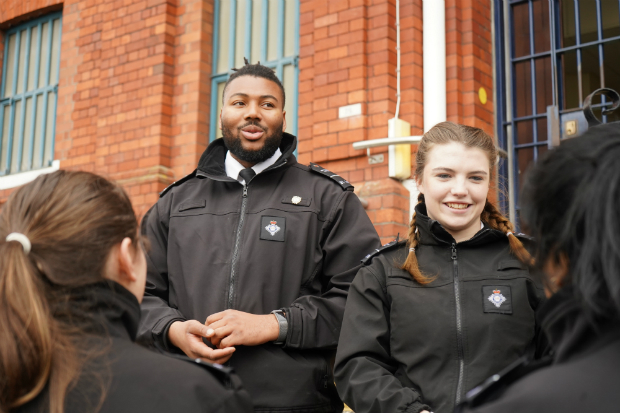 A group of prison officers